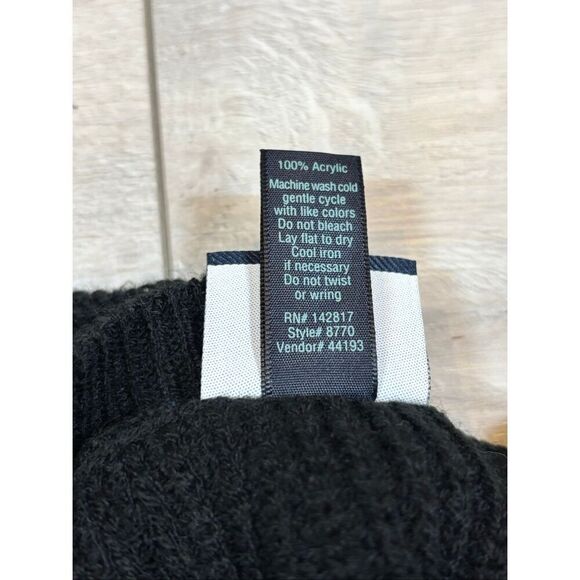 Daytrip The Buckle black distressed sweater size S - Picture 11 of 11